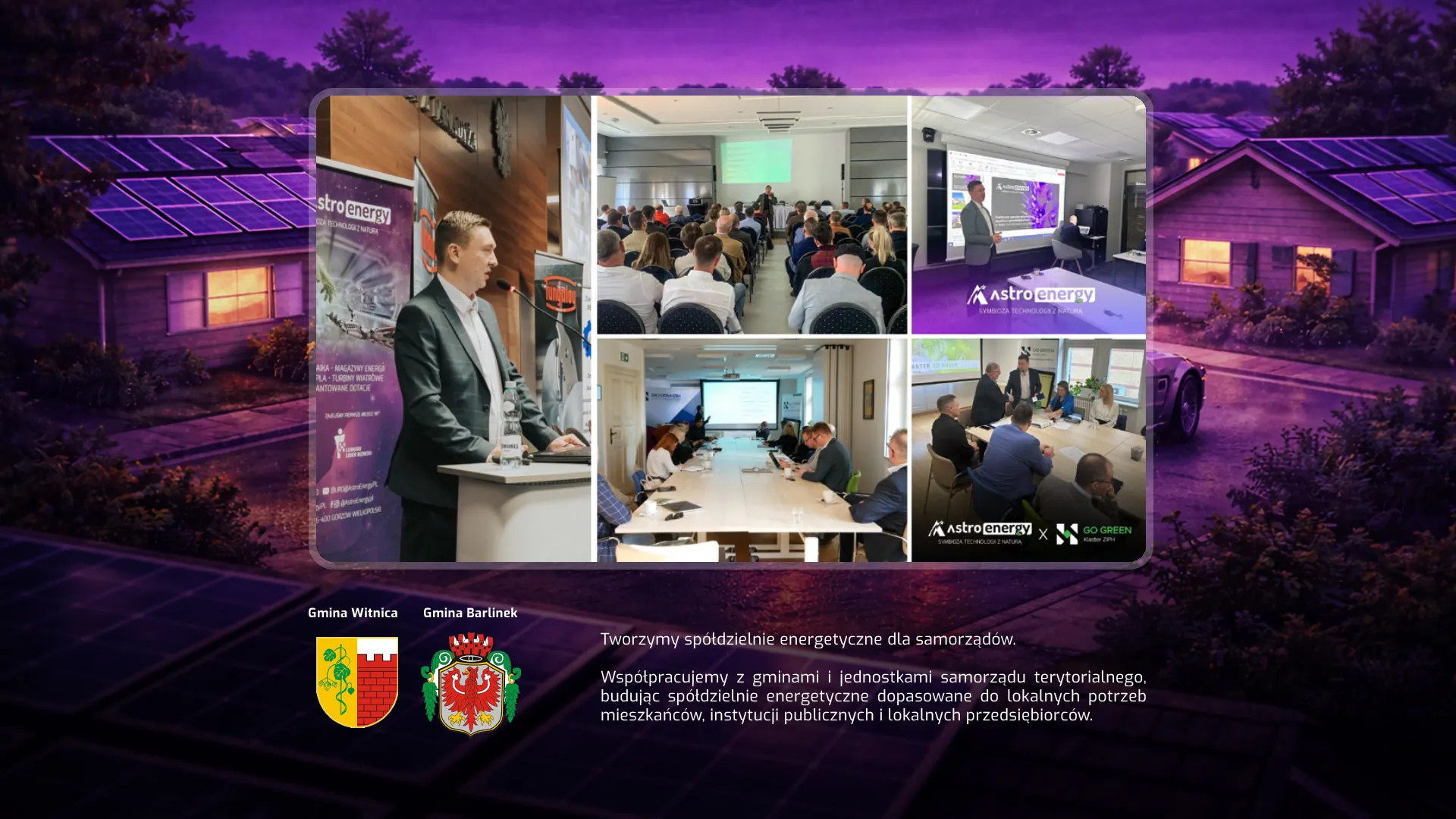 Budynek publiczny z instalacją fotowoltaiczną